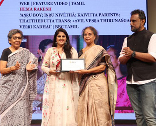 Laadli Media & Advertising Awards<br/>For Gender Sensitivity 2025 - Winner<br/>Hema Rakesh, BBC News Tamil
